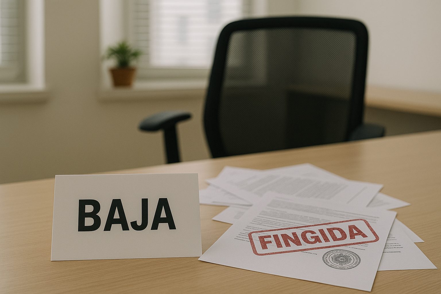 Baixes laborals fingides en empreses